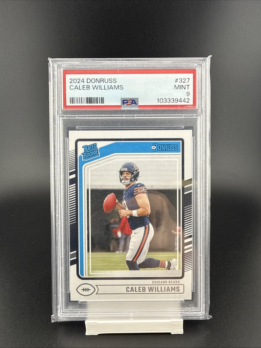 2024 Panini Donruss Caleb Williams Bears Rated Rookie RC #327 Base PSA 9