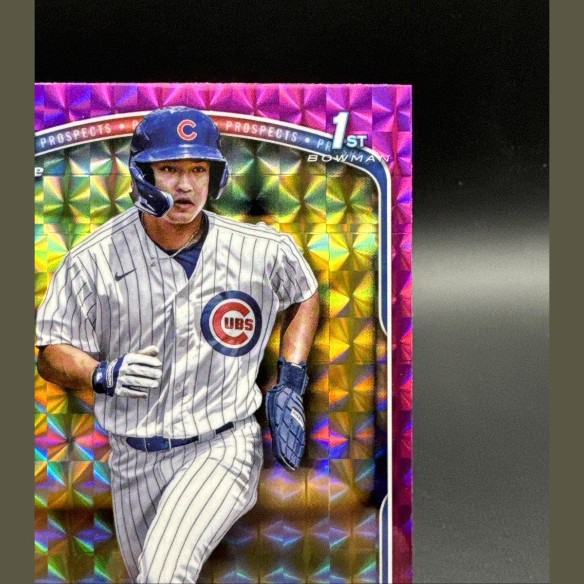 2025 Bowman Chrome #BCP-226 Brett Bateman 1st Fuchsia Geometric 102/299