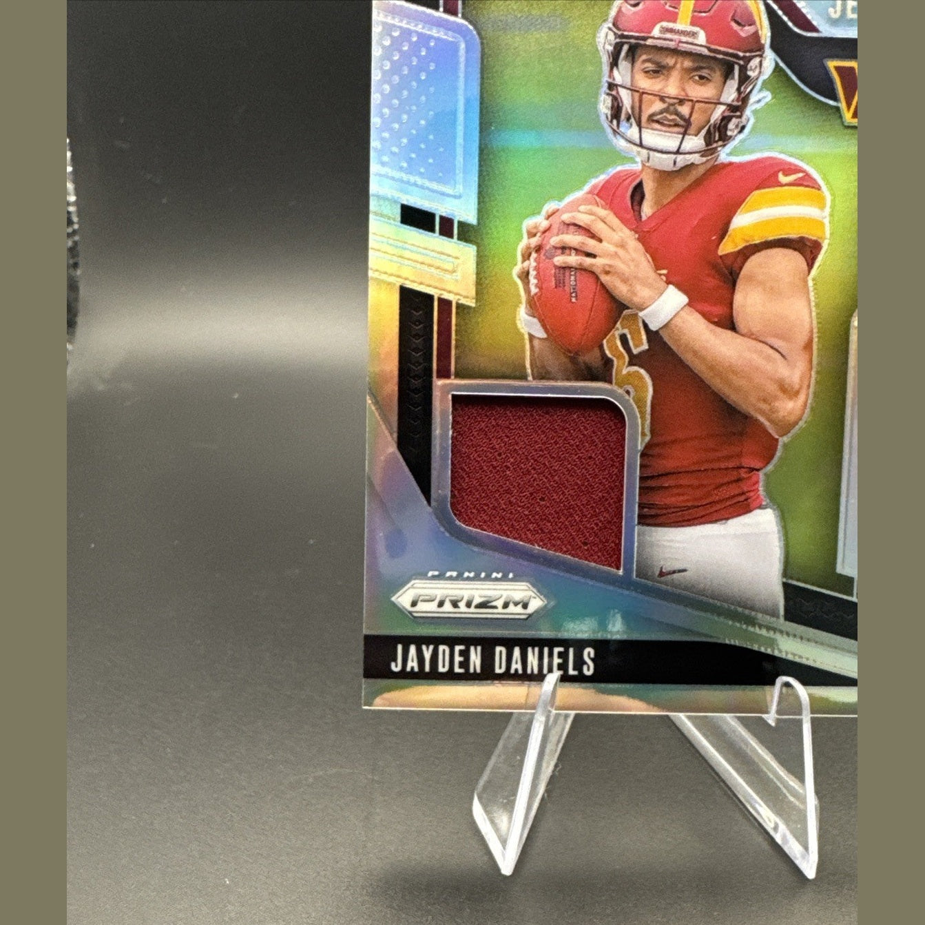 2024 Panini Prizm Jayden Daniels Rookie Premier Jerseys Silver Prizm RC #PJ-JDS