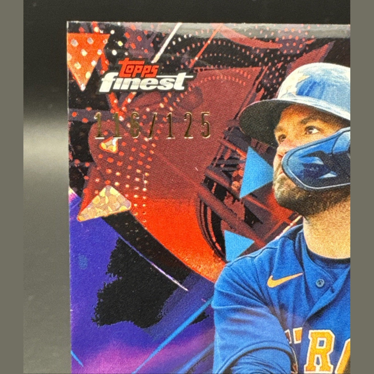 2021 Topps Finest Jose Altuve 116/125 Green Speckle Refractor #96 Astros