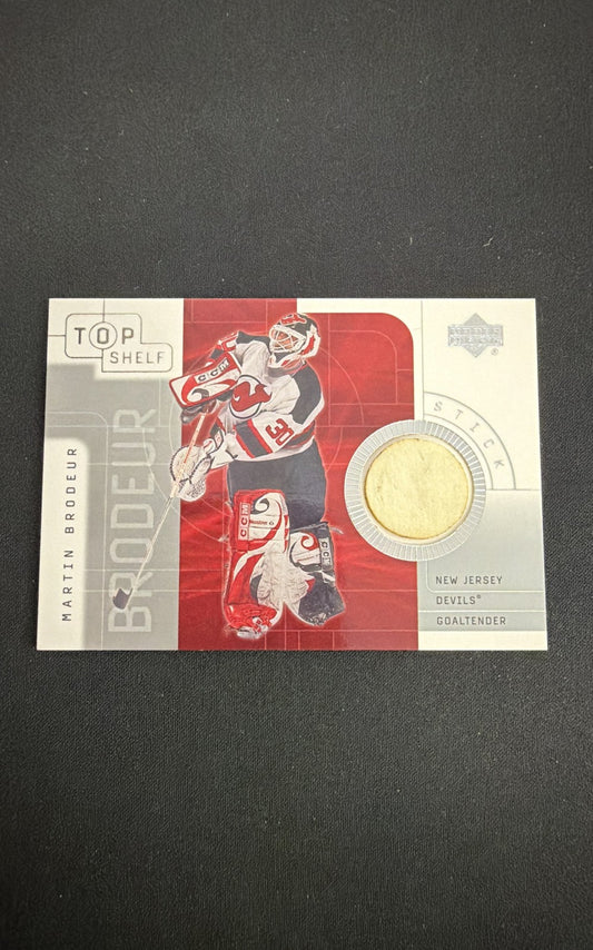 2001-02 Upper Deck Top Shelf - Game-Used Sticks Martin Brodeur #S-MB (MEM)