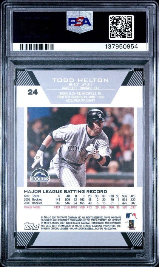 2007 Topps Co-Signers - Todd Helton #24