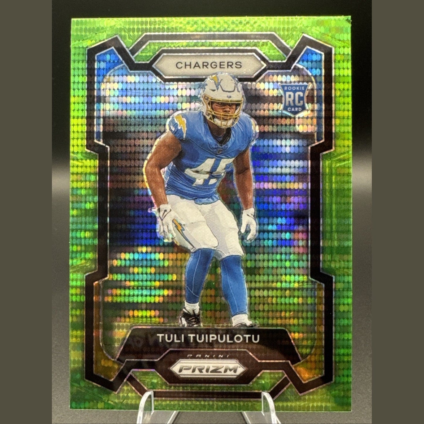 2023 Panini Prizm Tuli Tuipulotu Green Pulsar #354 RC