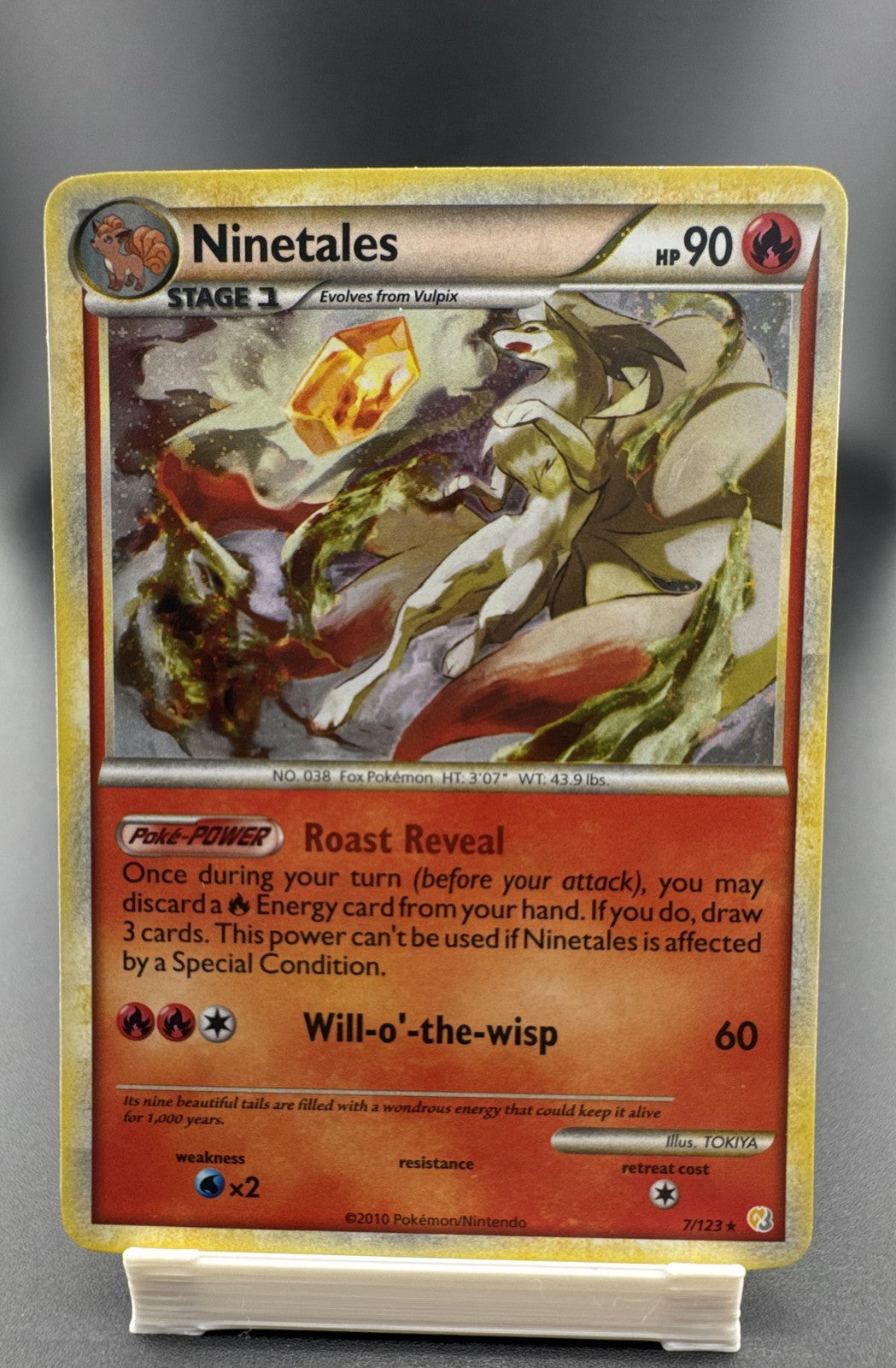 Ninetales 7/123 Heartgold & Soulsilver Holo