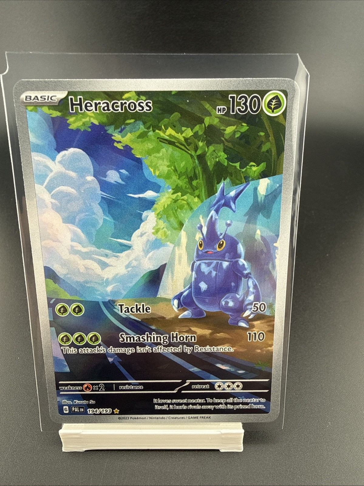 Pokemon TCG Heracross 194/193 Sv02: Paldea Evolved Holo