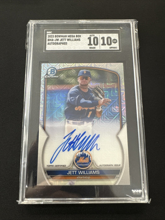 2023 Bowman - Chrome Prospect Mega Box Autographs Jett Williams #BMA-JW (AU, RC)