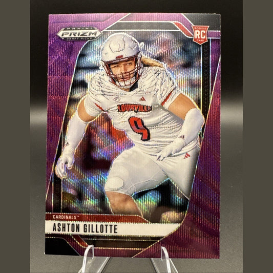 2025 Panini Prizm Draft Picks - Ashton Gillotte #48 Purple Prizm (RC)