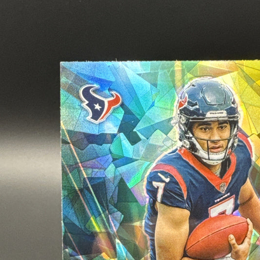 2023 Panini Prizm Prizmatic Green Cracked Ice #6 C.J. Stroud RC Rookie Texans