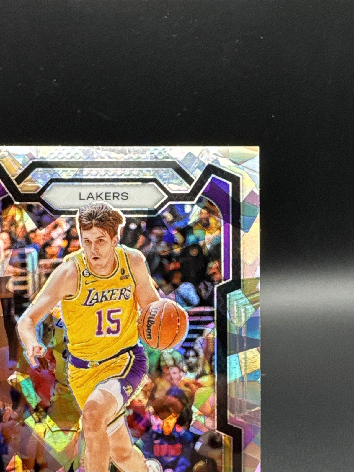 Austin Reaves 2023-24 Panini Prizm Cracked Ice Silver Prizm Lakers #76