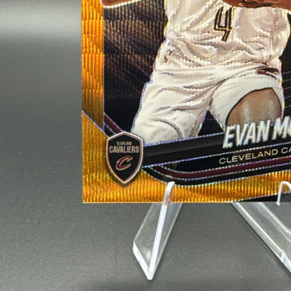 Evan Mobley 2024-25 Panini Prizm Black Orange Wave Prizm 19/60 #121