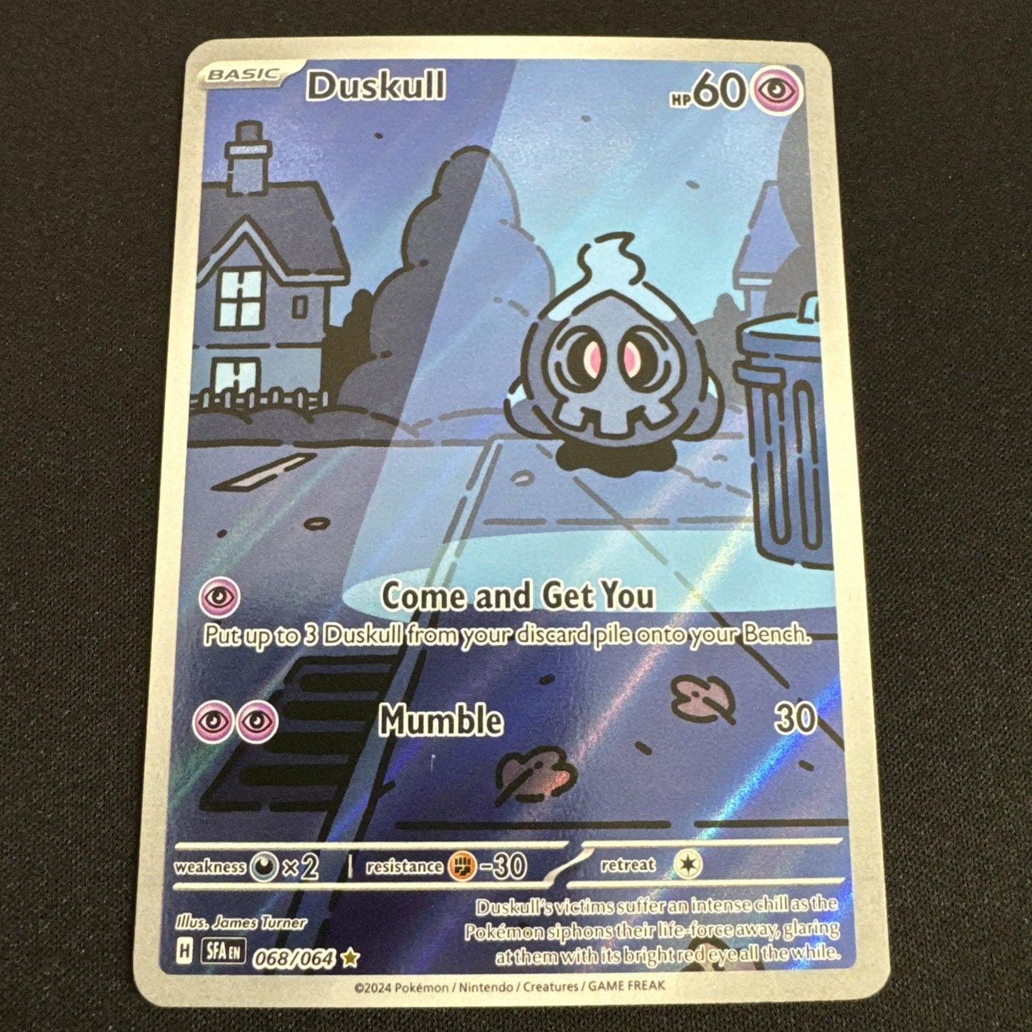 Pokémon Duskull 068/064 Sv Shrouded Fable Illustration Rare Full Art Holo EN
