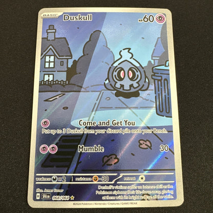 Pokémon Duskull 068/064 Sv Shrouded Fable Illustration Rare Full Art Holo EN