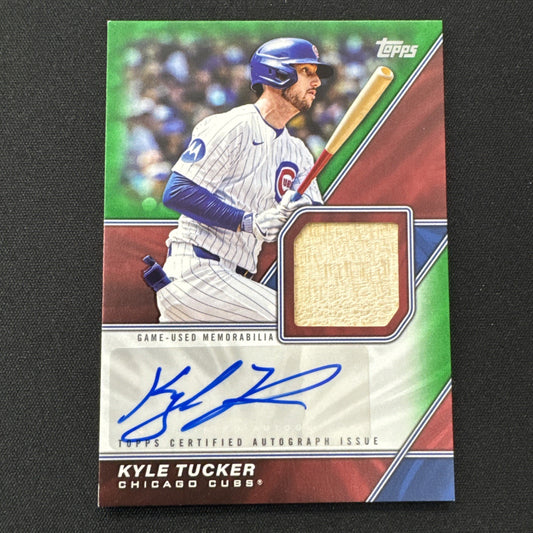 2026 Topps Series One - Kyle Tucker Auto Bat Relic Card /99 CUBS