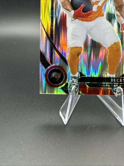 2024 Panini Select - Club Level Bucky Irving #239 Red & Yellow Shock Prizm (RC)