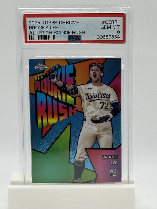 2025 Topps Chrome All Etch Rookie Rush Brooks Lee Minnesota Twins RC SSP