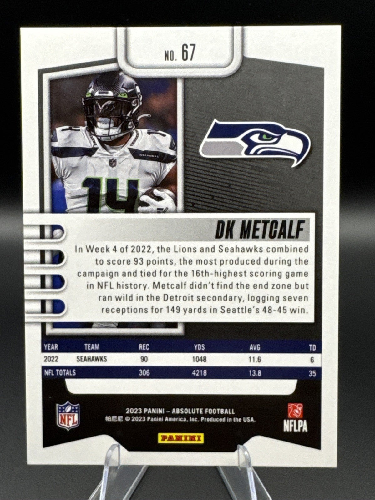 2023 Panini Absolute - DK Metcalf #67 Orange /299