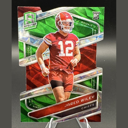 2024 Panini Spectra Jared Wiley Rookie Universal Die Cut 30/30 (RC) Chiefs #176
