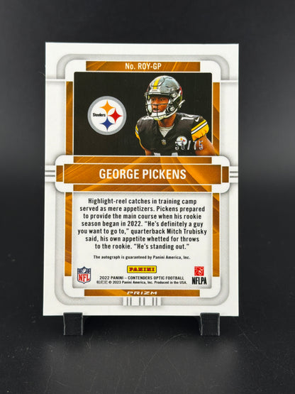 2023 Panini Contenders Optic George Pickens #ROY-GP RC