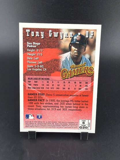 1996 Topps Finest Tony Gwynn #G20 Gold