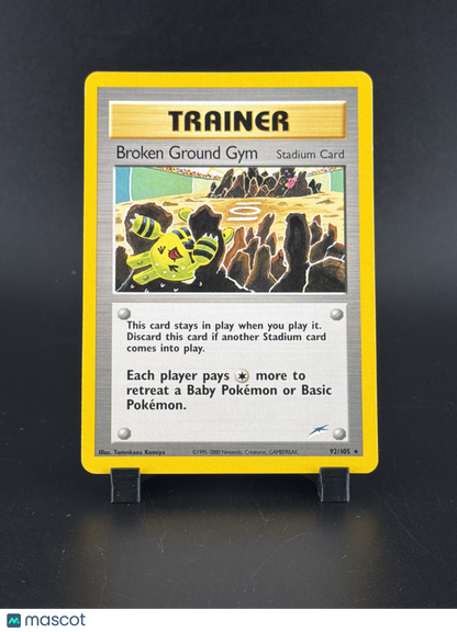 2001 Neo Destiny Broken Ground Gym Rare #92/105