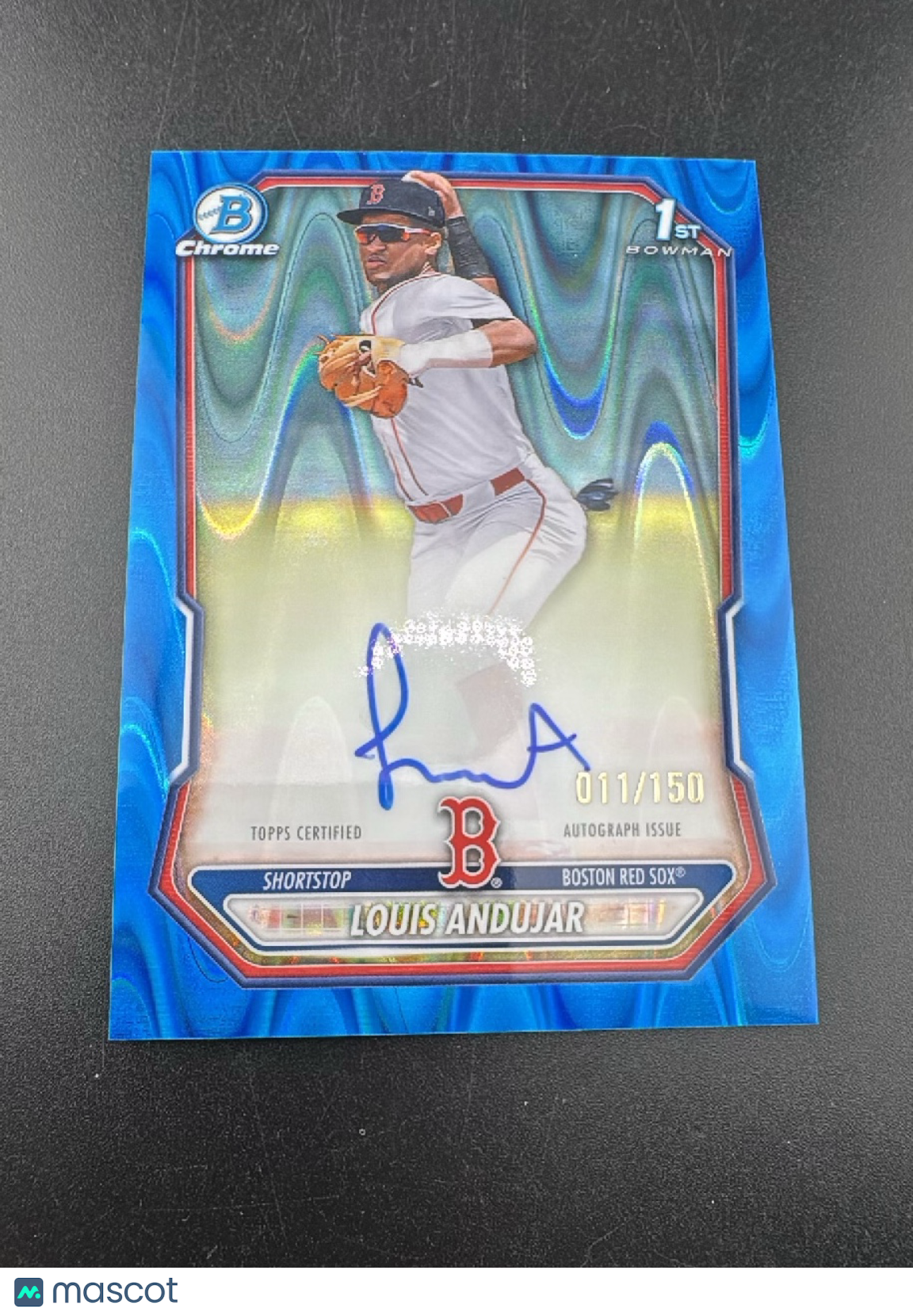 2026 Bowman Chrome Louis Andujar #CPA-LA Blue Shimmer Refractor /150