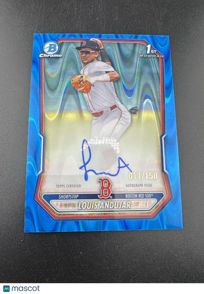2026 Bowman Chrome Louis Andujar #CPA-LA Blue Shimmer Refractor /150