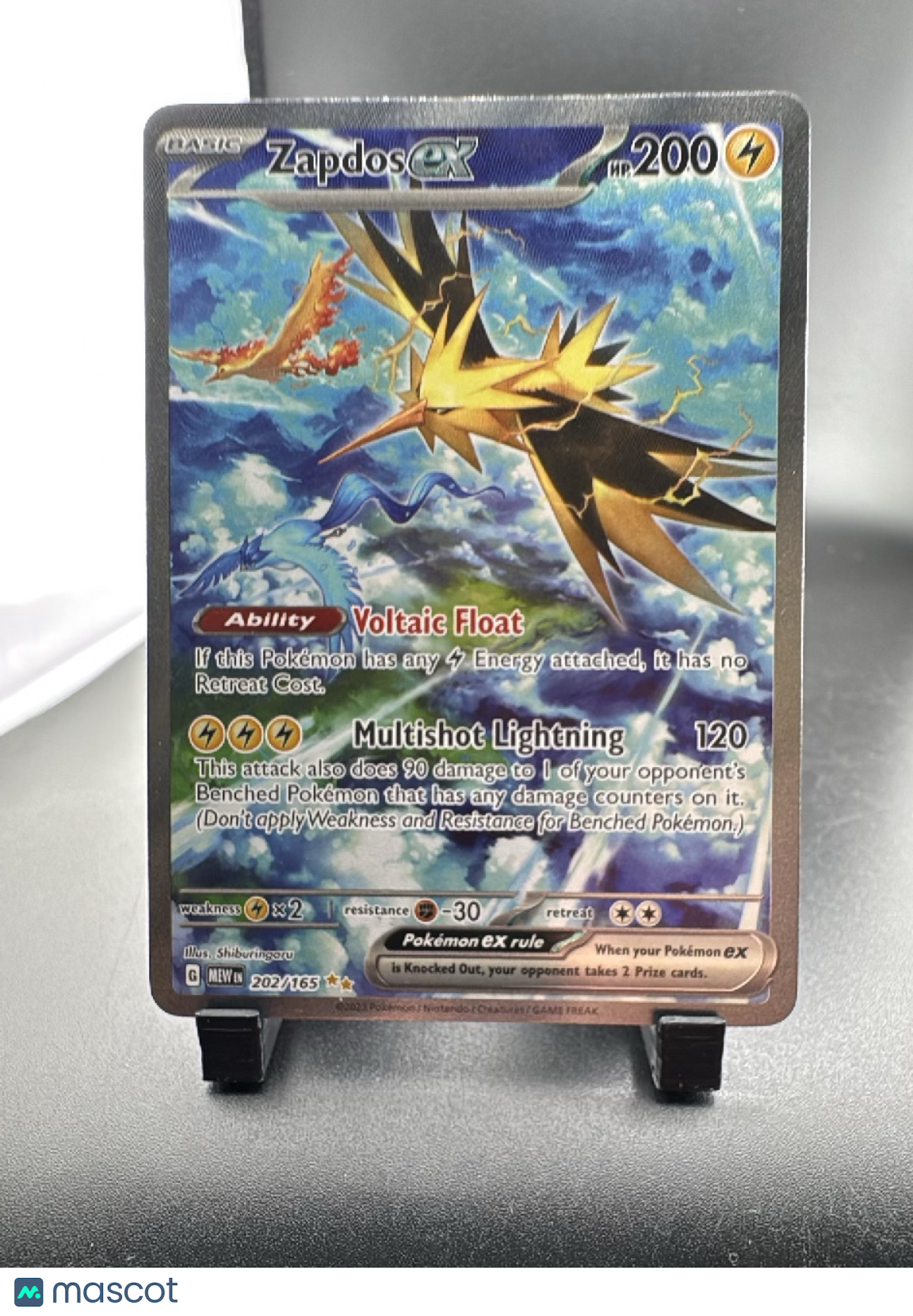 2023 Scarlet & Violet 151 Zapdos EX Holo Secret Rare SAR #202/165