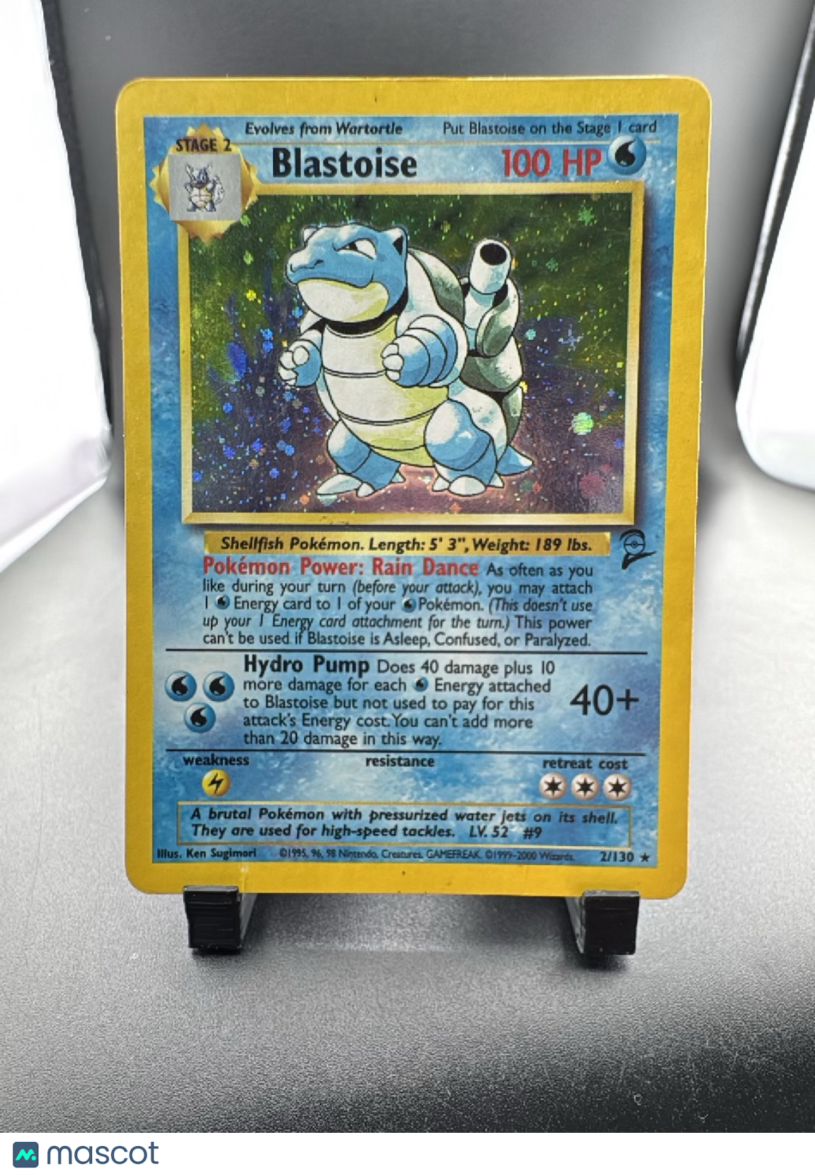 2000 Base Set 2 Blastoise Holo Rare #2/130