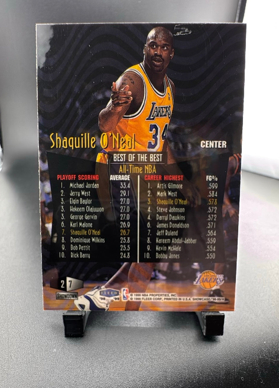 1999 Flair Showcase Shaquille O'Neal #27