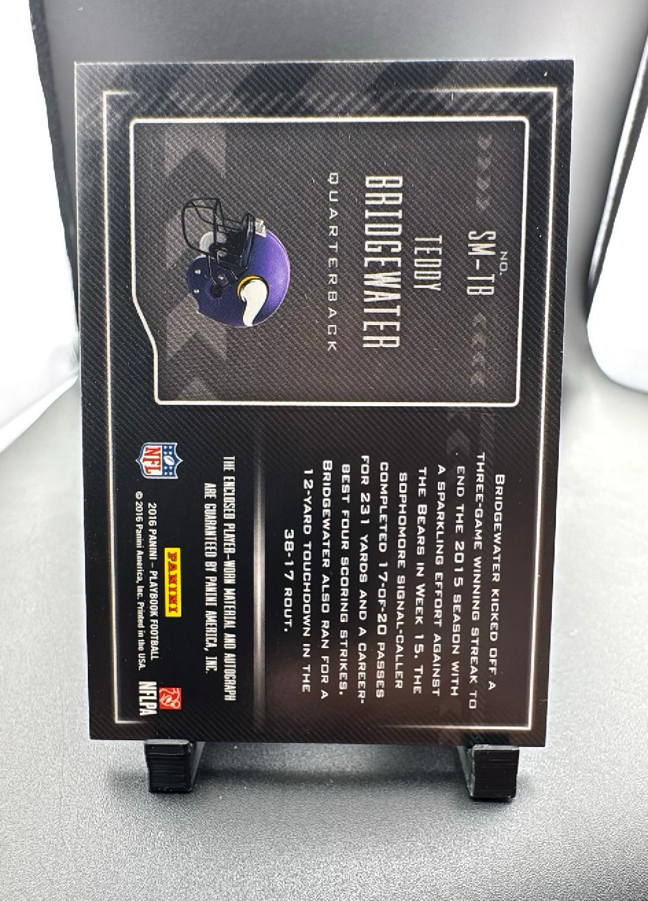 2016 Panini Playbook Teddy Bridgewater #SM-TB /25 Patch Player-Worn Material
