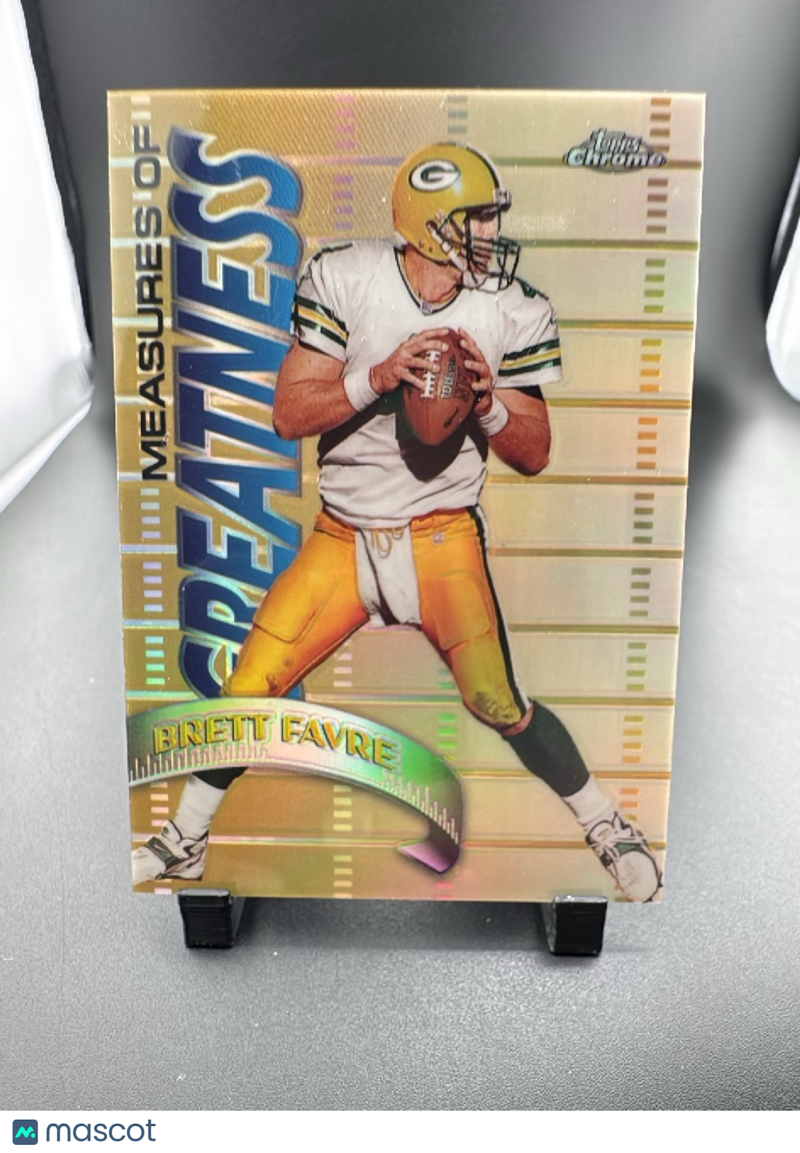 1998 Topps Chrome Measures of Greatness Brett Favre #MG15 Refractor