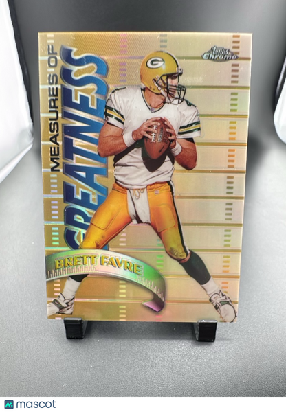 1998 Topps Chrome Measures of Greatness Brett Favre #MG15 Refractor