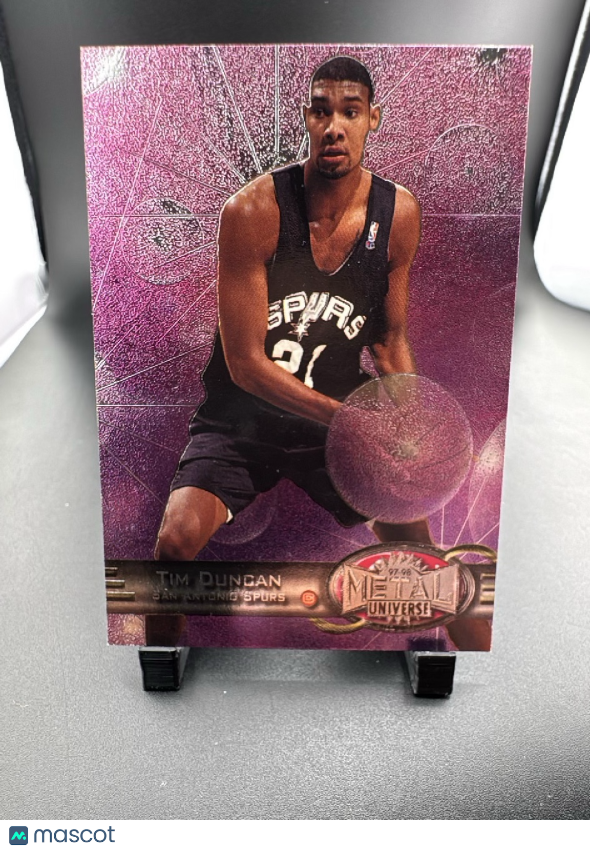 1997 Metal Universe Tim Duncan #66