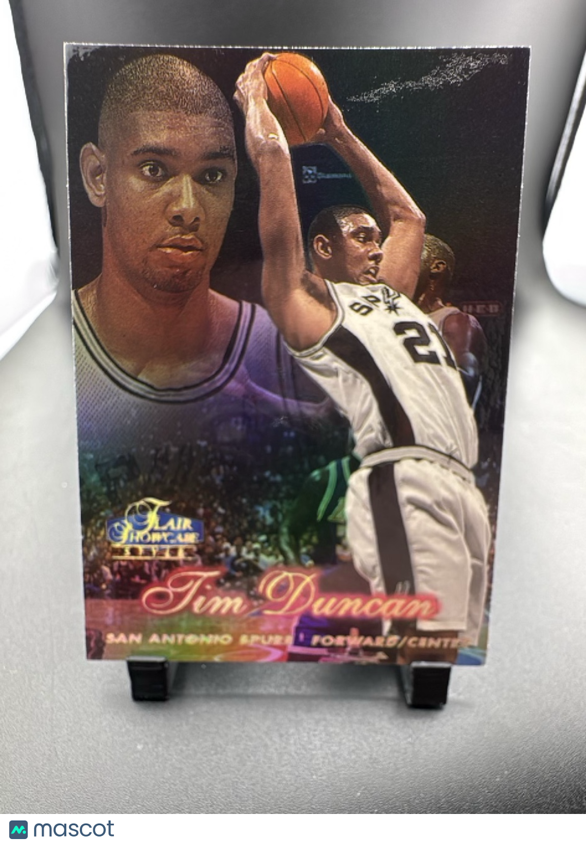 1998 Fleer Flair Showcase Tim Duncan #5 Row 2
