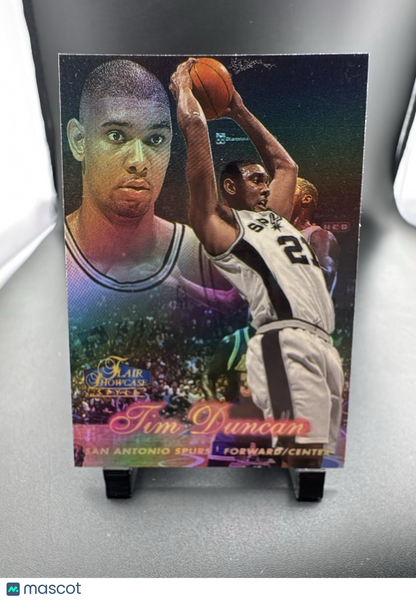 1998 Flair Showcase Tim Duncan #5 Row 2