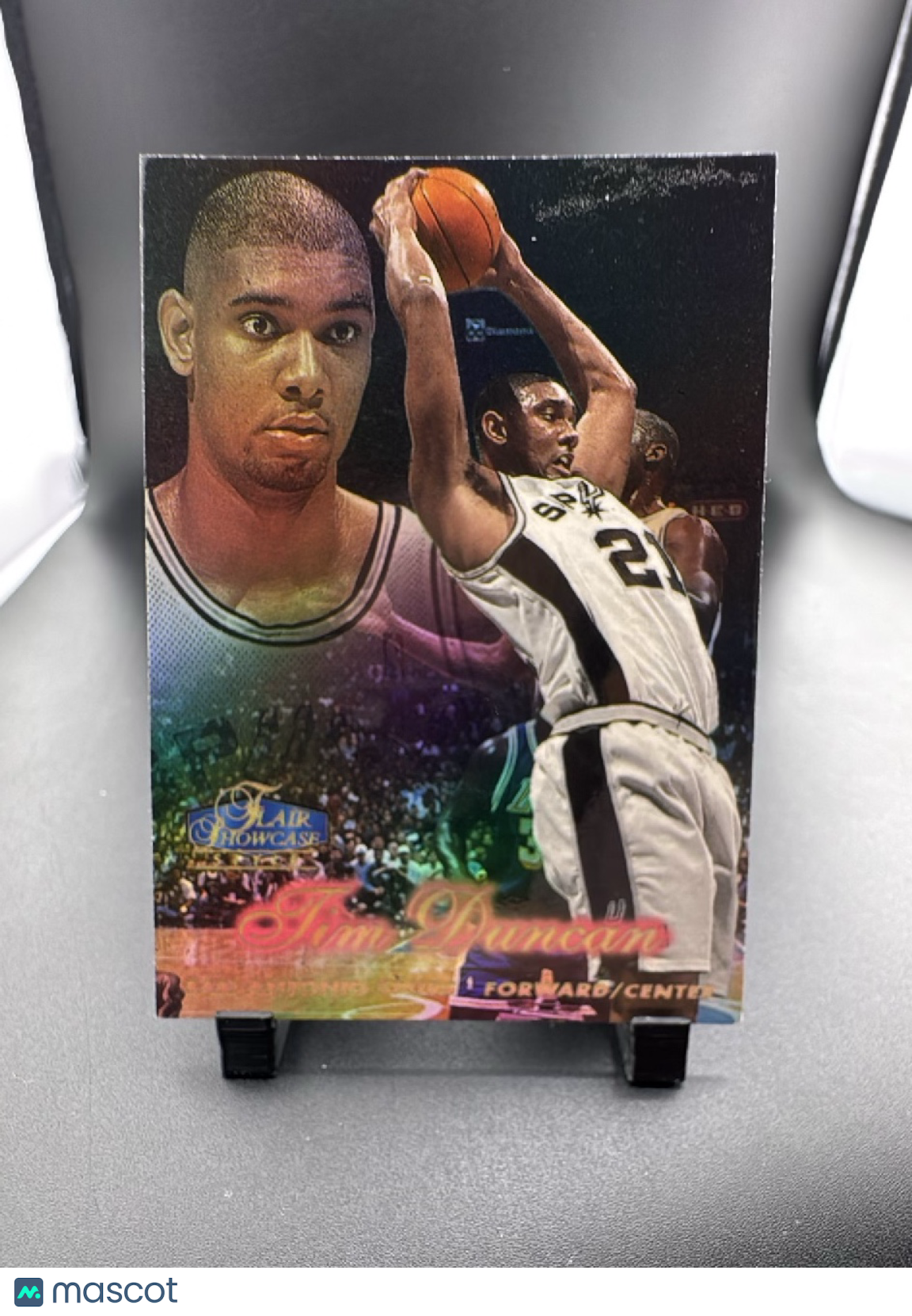 1998 Flair Showcase Row 2 Tim Duncan #5