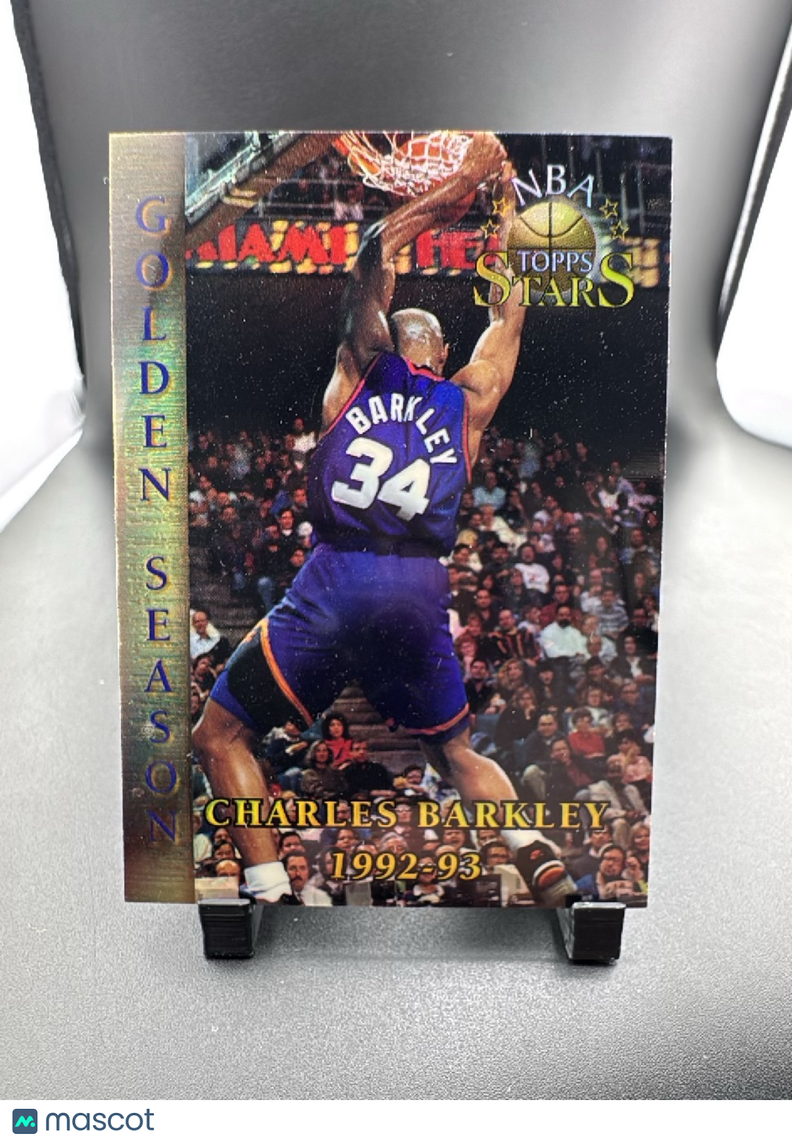 1996 Topps Stars Golden Season Charles Barkley #54 Refractor