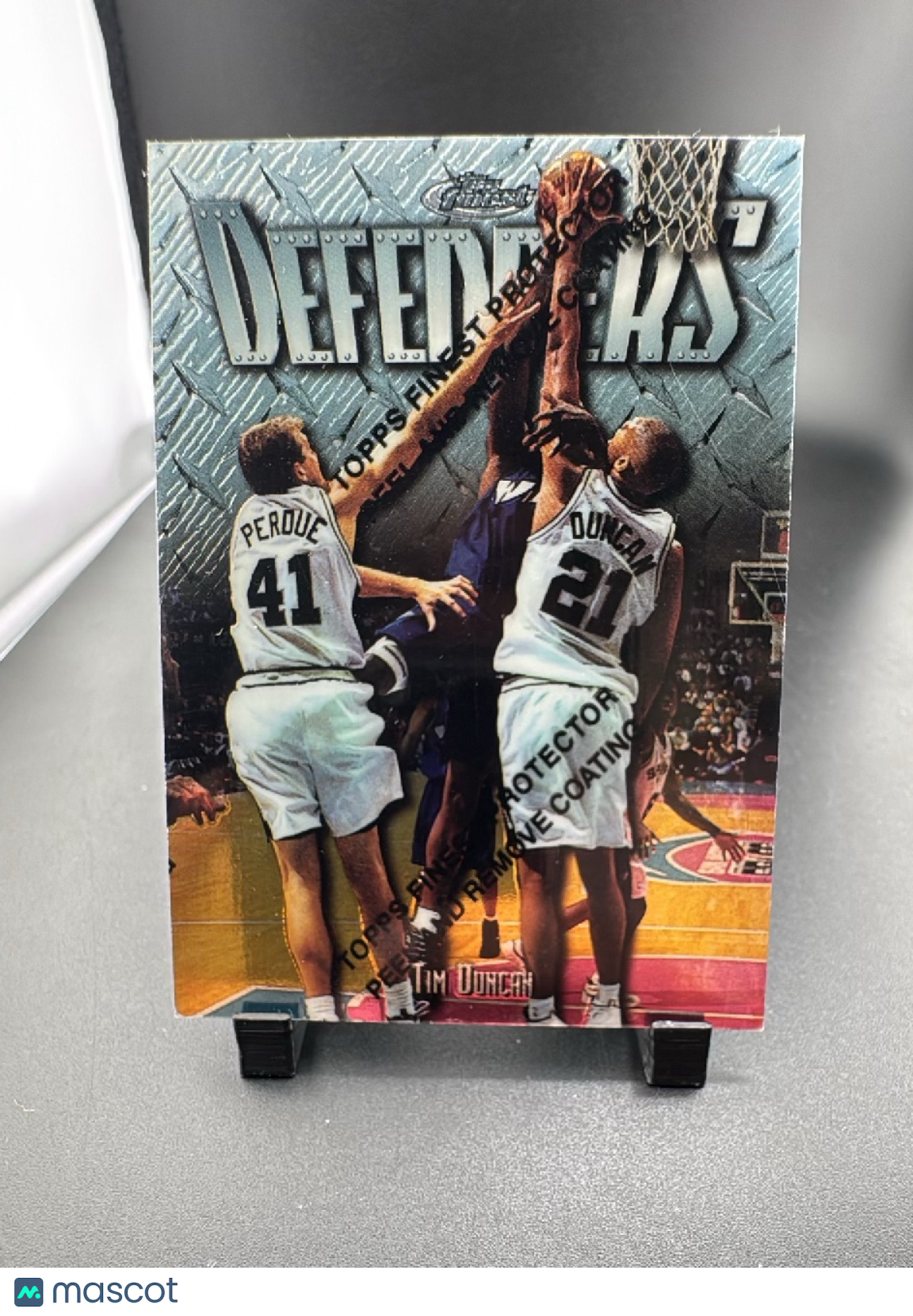 1996 Topps Finest Defenders Tim Duncan #DF26