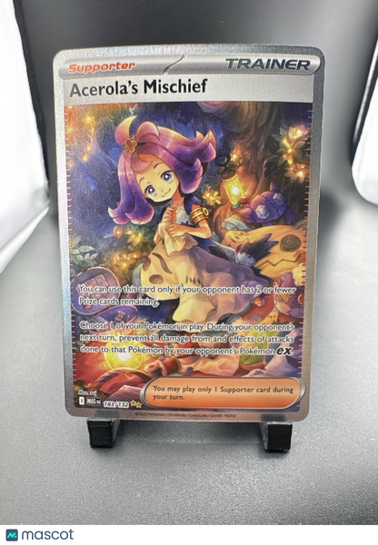 2025 Mega Evolution Acerola's Mischief Holo Secret Rare FA SAR #183/132