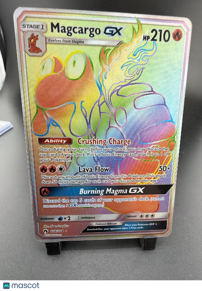 2018 Celestial Storm Magcargo GX Rainbow Secret Rare FA HR #218/214