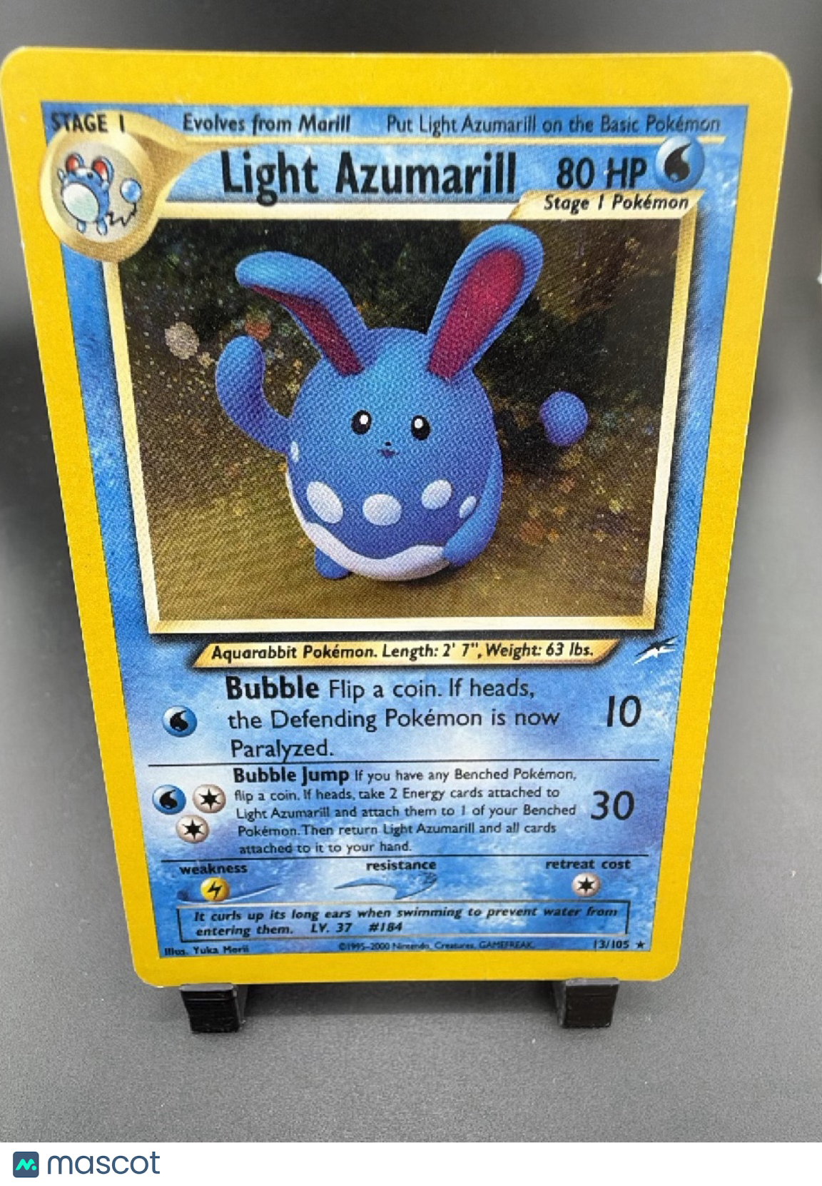 2002 Neo Destiny Light Azumarill Holo Rare #13/105
