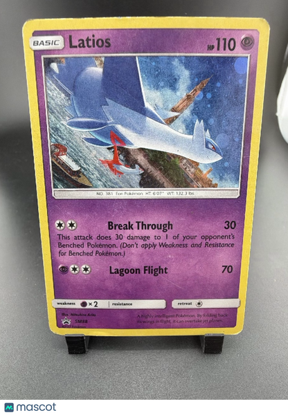 2017 Sun & Moon Latios Holo Black Star Promo #SM88
