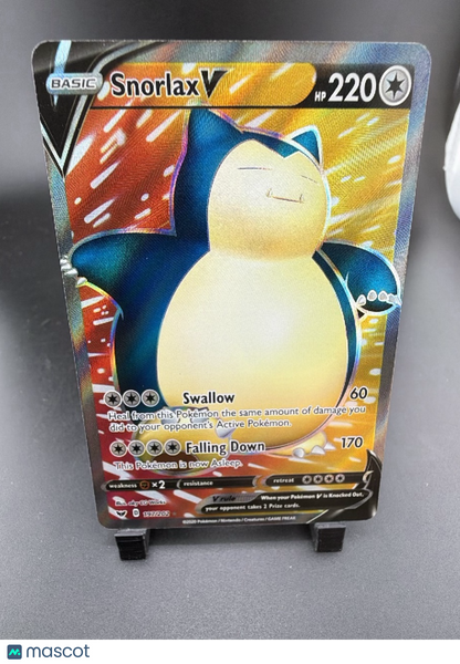 2020 Sword & Shield Snorlax V Holo Ultra Rare FA #197/202