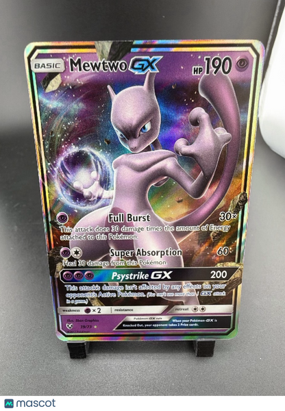 2017 Shining Legends Mewtwo GX Holo Rare RR #39/73