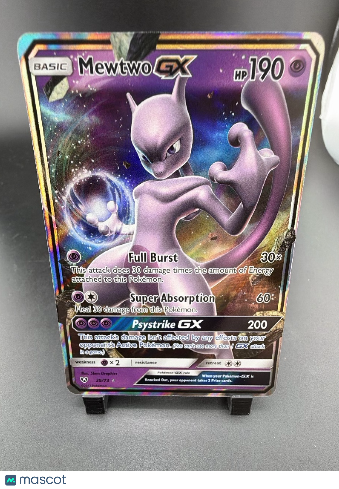 2017 Shining Legends Mewtwo GX Holo Rare #39/73