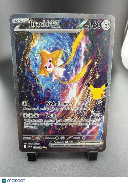 2026 30th Celebration Jirachi EX Holo Secret Rare SAR #155/128