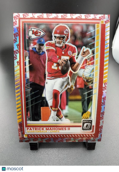 2025 Panini Donruss Optic Patrick Mahomes II #40 100 Emoji