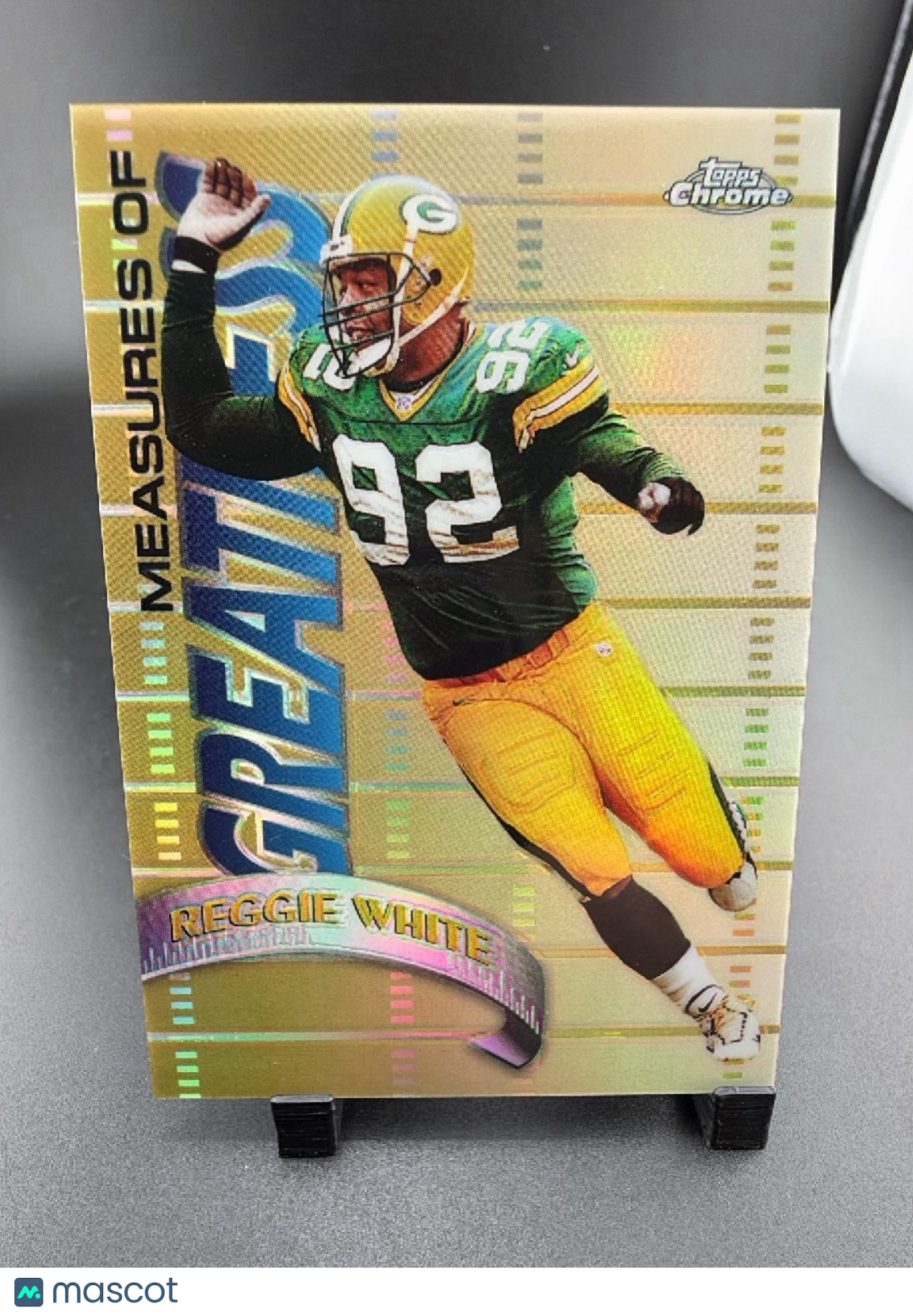 1998 Topps Chrome Measures of Greatness Reggie White #MG8 Refractor