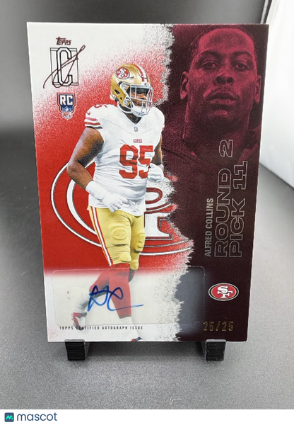2025 Topps Signature Class Alfred Collins #196 /25 RC