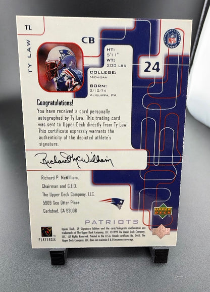 1999 Upper Deck SP Signature Edition Ty Law #TL